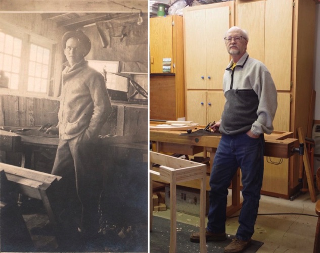 Gary and grandfather 100 years apart